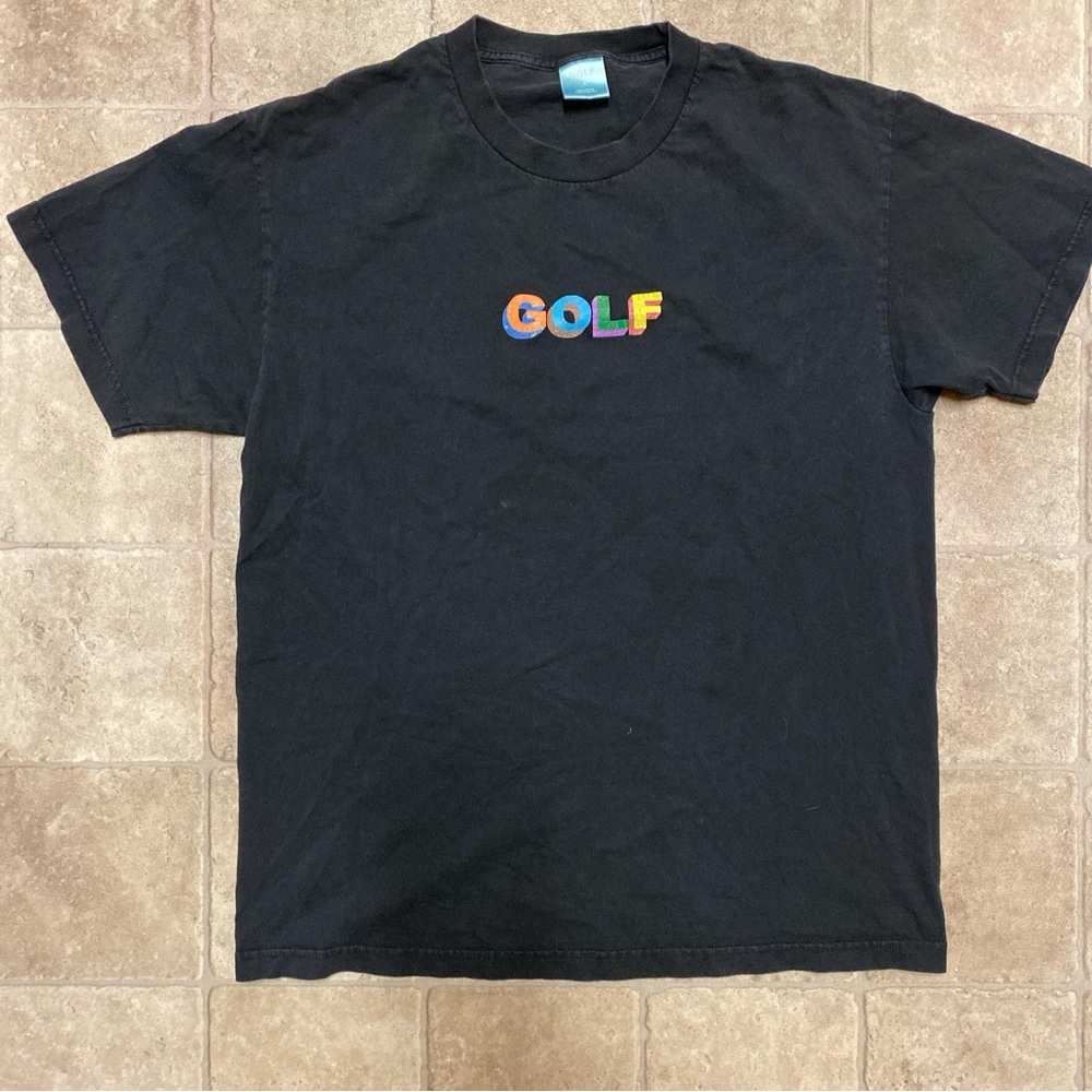 Golf Tyler The Creator T-Shirt L Measurement Black Faded